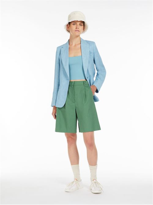 Bermuda in canvas di cotone e lino MAXMARA WEEKEND | 2415141022600006